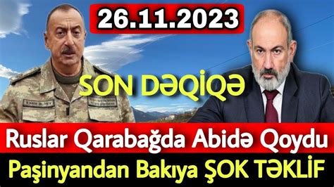 SON DƏQİQƏ Ruslar Qarabağda Abidə QOYDU ŞOK XƏBƏR YouTube