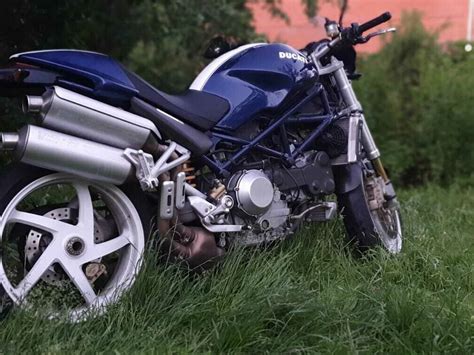 Купить б у Ducati Monster S инжектор передач в Москве синий naked