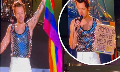Harry Styles Helps A Fan Come Out As Gay Live On Stage During His Wembley Stadium Performance