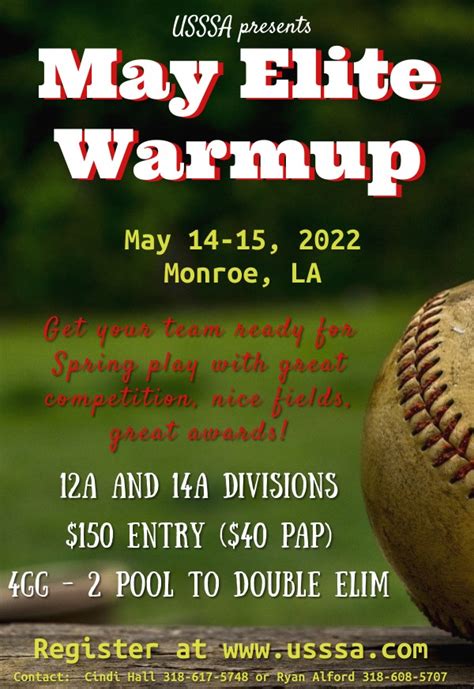 May Elite Warmup Monroe La Usssa Louisiana Fast Pitch