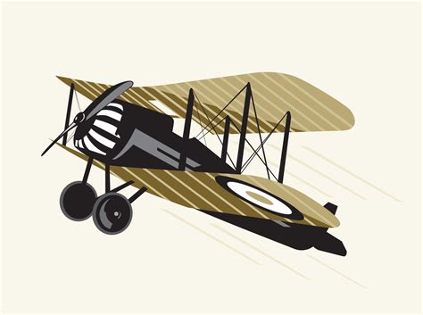 Retro airplane vector 14524145 Vector Art at Vecteezy