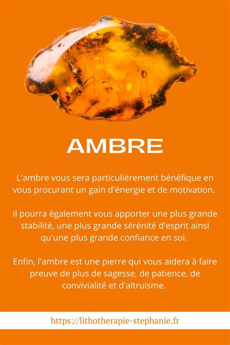 Ambre Vertus Bienfaits Et Propri T S Lithotherapie Ambre Pierre