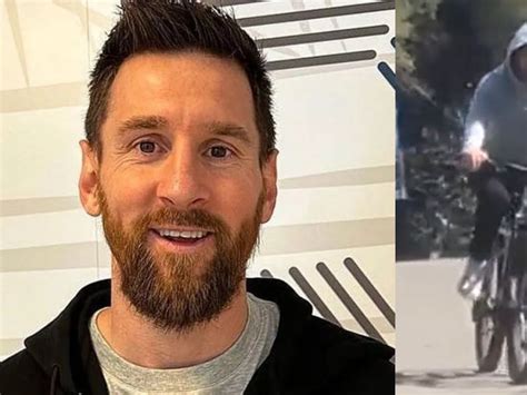 Lionel Messi Sali A Andar En Bicicleta Por Barcelona Y Los Fan Ticos