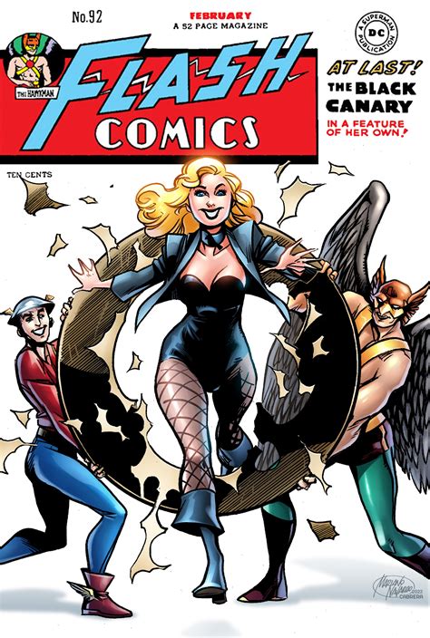 Artstation Black Canary Anniversary Comic Cover Remake