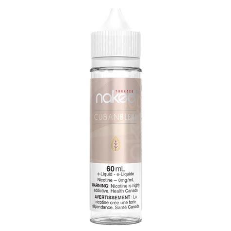 Cuban Blend E Liquid Naked 100 Tobacco 60mL 180 Smoke