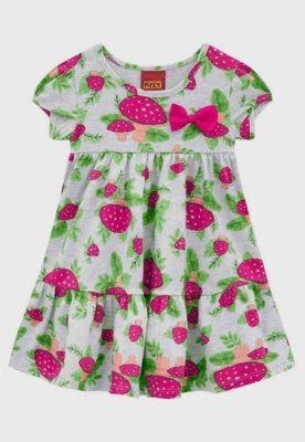 Vestido Infantil Kyly Cogumelo Branco Compre Agora Dafiti Brasil