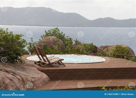 Hot Tub With A View Stock Photo Image Of View Jacuzzi 146515380