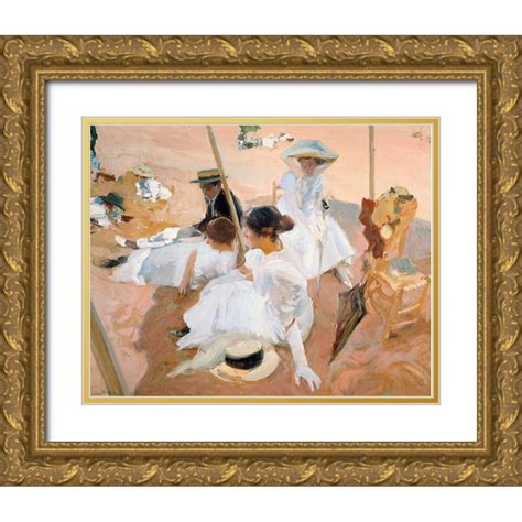 Sorolla Joaquin 24x20 Gold Ornate Wood Framed With Double Matting