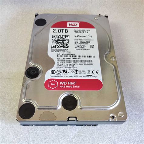 速達 送料無 HDD Western Digital WD20EFRX-68EUZN0 2TB 2000GB NAS SATA 3 5インチ ...