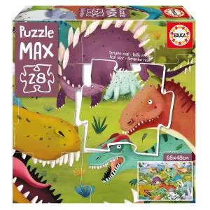 PUZZLE 28 PZAS DINOSAURIOS PUZZLE MAX Puzzles 3 años