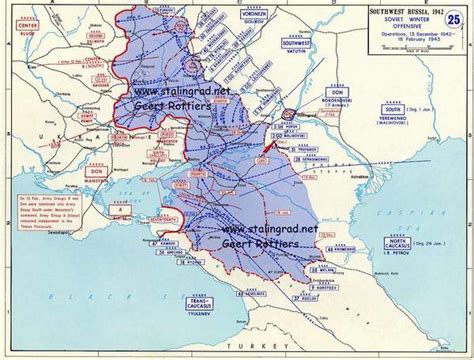 Map Of Operation Uranus Advance