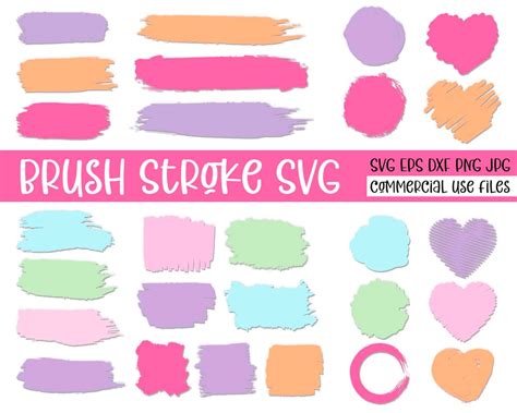 Paint Brush Svg, Paint Brush Stroke SVG, Background SVG, Splatter Svg ...