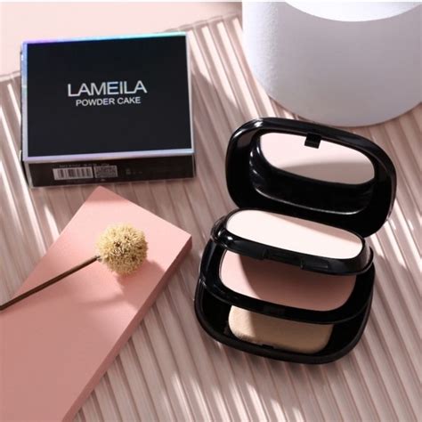 Jual Lameila Powder Cake Bedak Padat Layer Shopee Indonesia