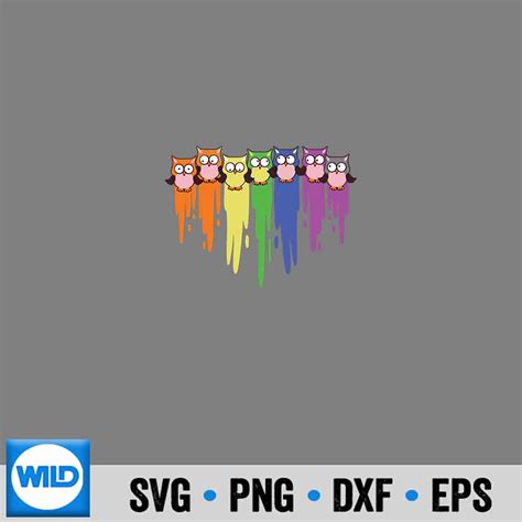 LGBT SVG Gay Pride Lgbtq Lgbt Rainbow Colors Flag Proud Lesbian Owl SVG WildSvg