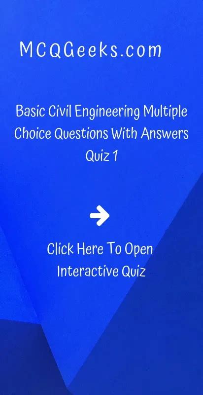 Mcq On Basic Civil Engineering With Solutions Mcqgeeks