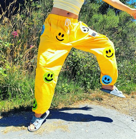 Happy Smiley Face Pants - Etsy