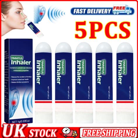 5pc Echo Ease Tinnitus Inhaler Tinnitus Relief Tinnitus Patch Nasal