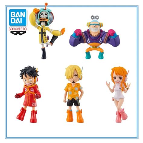 7cm One Piece Egghead Luffy Sanji Nami Brook Franky Figure One Piece