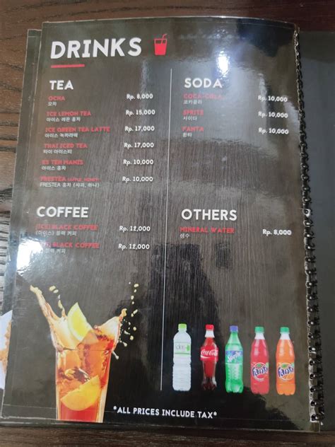 Menu At Warung Korea Pop Cikarang Restaurant Bekasi Regency