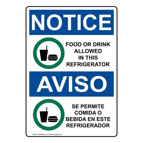 Refrigerator Etiquette Sign