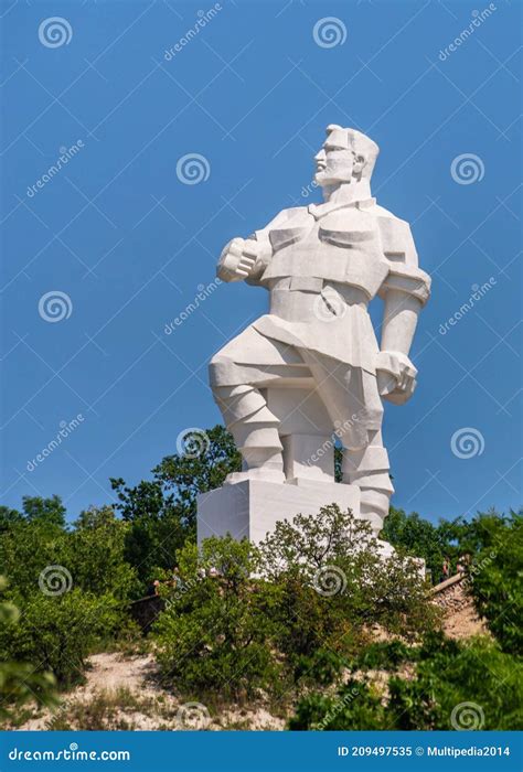 Monument To Artem Over The Svyatogorsk Lavra In Ukraine Editorial Image