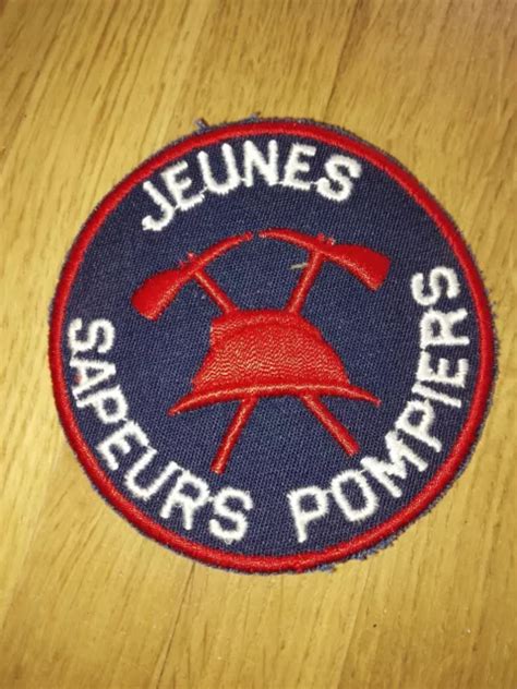 ÉCUSSON PATCH RONDACHE pompier JEUNES SAPEURS POMPIERS JSP securite