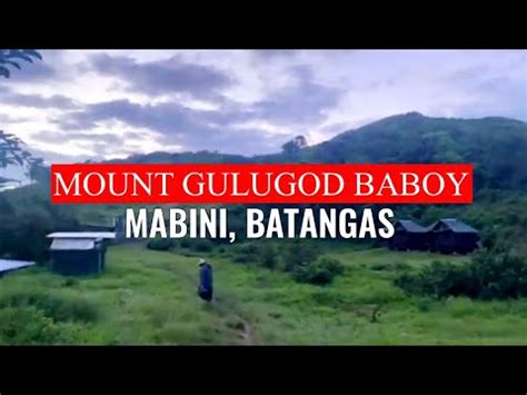 Mount Gulugod Baboy Mabini Batangas In 5 Minutes YouTube