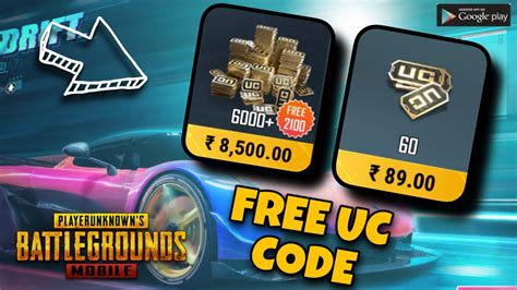 Get Free 60 UC Get Free 300 Uc Pack Free Redeem Codes In Pubgm