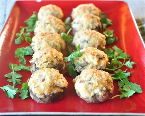 Cheesy Crab Stuffed Mushrooms My Amazing Recipes