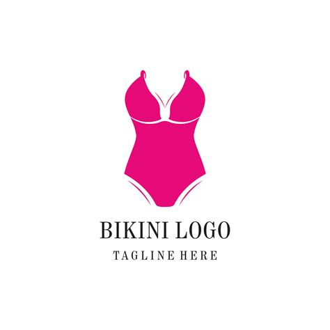 Vector Summer Sexy Women S Clothing Bikini Logo Icon Symbol Premium Vector Vector Art