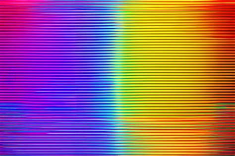 close    television screen   rainbow colored screen