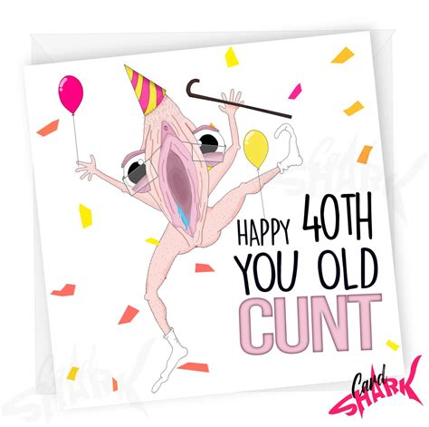 Old C Funny 40th Birthday Card Rude 40th Birthday Cards For Etsy Uk