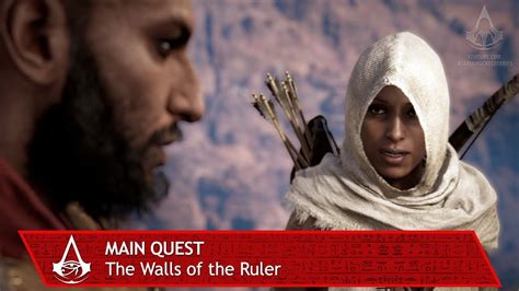 Assassin S Creed Origins The Hidden Ones Main Quest The Walls Of The Ruler Youtube