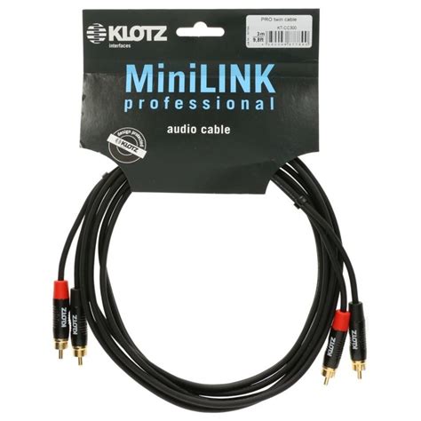 KLOTZ KT CC090 Podwójny kabel stereo rca pozłacany Riff net pl