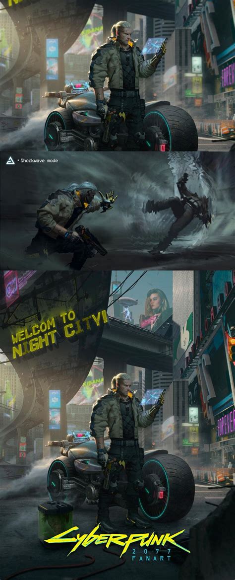 Cyberpunk 2077 Art Retrofuturism In Beams Of Neon Light The