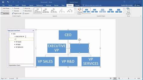 How to Create an Organization Chart in Word 2016