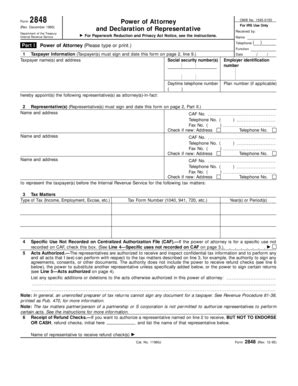 18 Printable Power Of Attorney Form Irs Templates Fillable Samples In