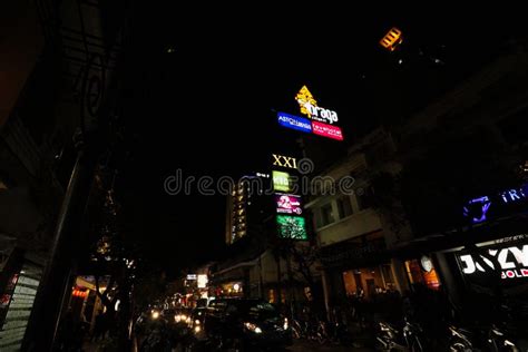 Braga Street, Bandung at Night Editorial Photography - Image of dutch, cities: 244444982