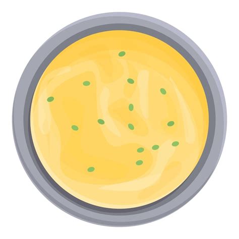 Premium Vector Cream Soup Icon Cartoon Vector Hot Bowl Vegetable Plate