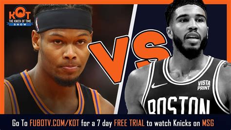 New York Knicks Vs The Boston Celtics Live Postgame Show Cam Reddish Starts 1st Start Knicks