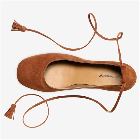 Ballerines En Cuir Velours Talon Blancheporte Chaussures