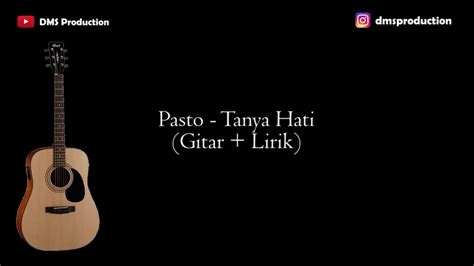 Pasto Tanya Hati Female Key Karaoke Akustik Gitar Lirik YouTube