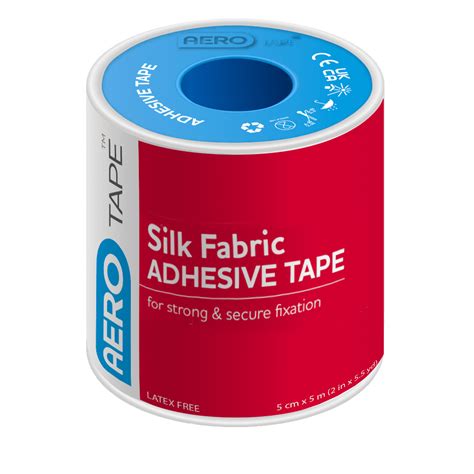 AEROTAPE Silk Fabric Adhesive Tape 5cm x 5M Box/3 | Aero Healthcare