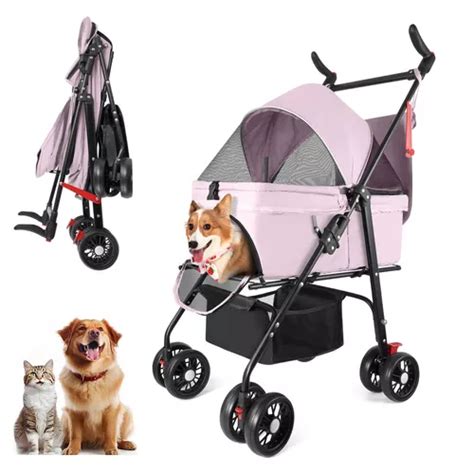 Viess W Transportadora Para Perro Carriola Plegable Para Mascotas