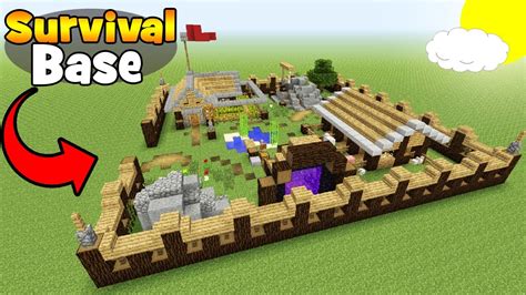 Minecraft Tutorial: How To Make A Big Survival Base "Survival Base ...