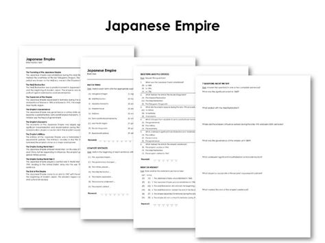 Japanese Empire Teaching Resources