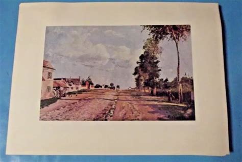 Ancienne Art Print Poster Peintre Camille Pissarro Route De