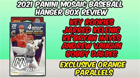 2021 Panini Mosaic Baseball Hanger Box Review Four Exclusive Orange