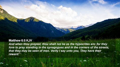 Matthew 65 Kjv Desktop Wallpaper And When Thou Prayest Thou Shalt