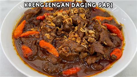 Resep Krengsengan Daging Sapi Khas Surabaya Jawa Timur Youtube